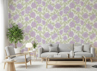 Soft Lavender Bloom Botanical Wallpaper⁠
