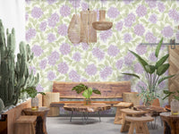 Soft Lavender Bloom Botanical Wallpaper⁠
