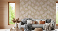 Muted Meadow Petal Pattern Wallpaper⁠