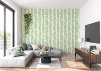 Sage Brushstroke Herringbone Wallpaper⁠