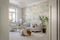 Ethereal Garden Flora Illustration Wallpaper⁠