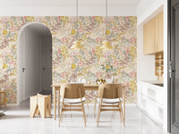 Rustic Garden Line Art Wallpaper⁠