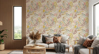Rustic Garden Line Art Wallpaper⁠