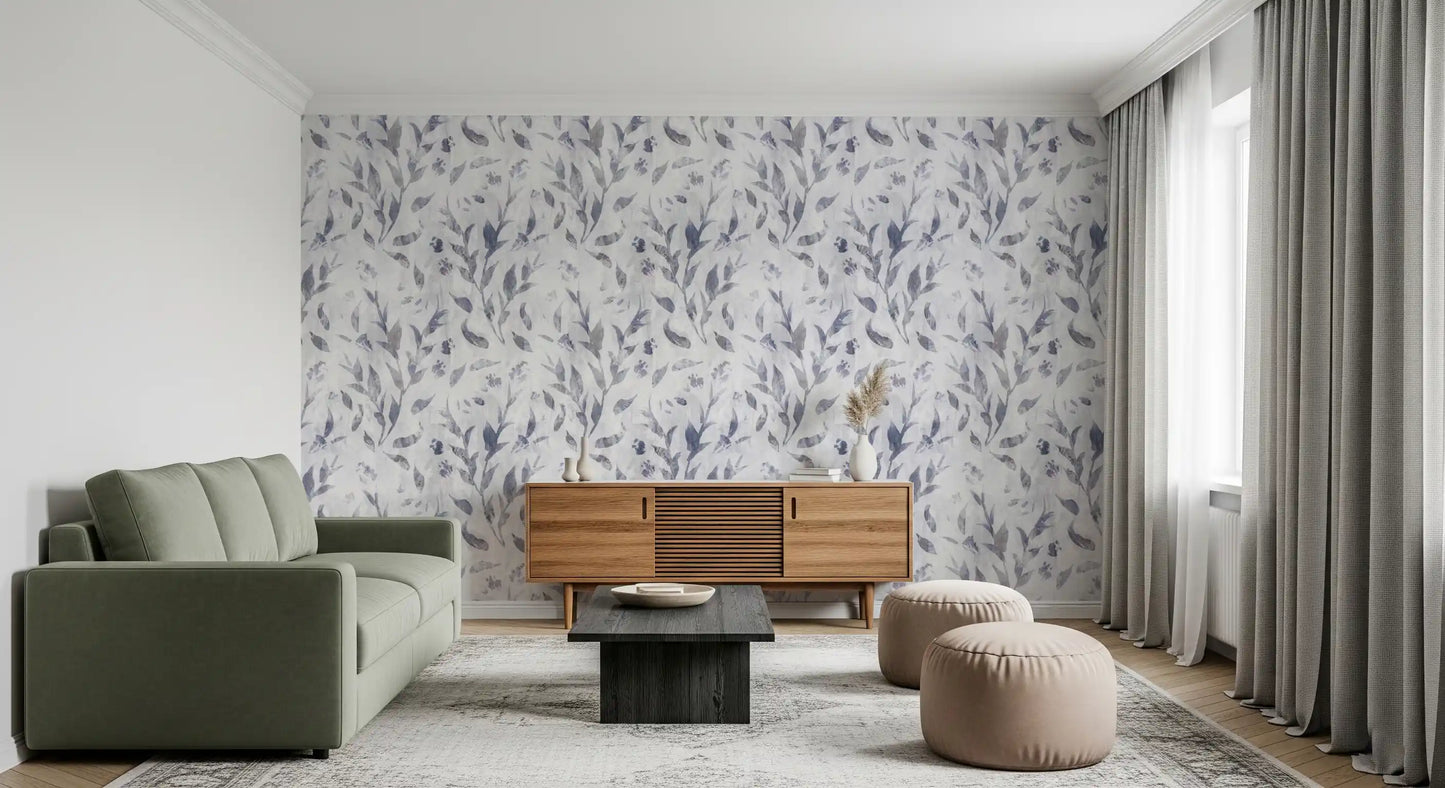 Abstract Painted Willow Branches Wallpaper⁠