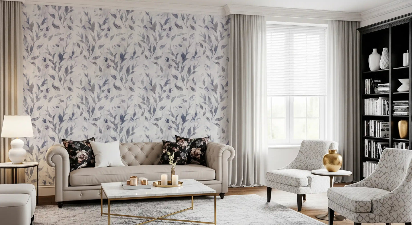 Abstract Painted Willow Branches Wallpaper⁠