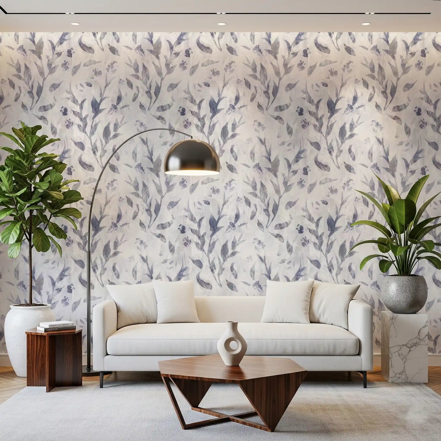 Abstract Painted Willow Branches Wallpaper⁠