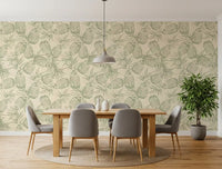 Rustic Pineapple Botanical Print Wallpaper⁠