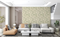 Rustic Pineapple Botanical Print Wallpaper⁠