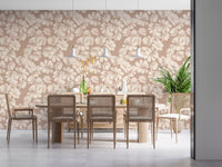Creamy Botanical Sketches Wallpaper⁠