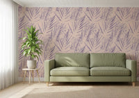 Abstract Lavender Ferns Wallpaper⁠