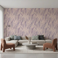 Abstract Lavender Ferns Wallpaper⁠