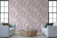 Abstract Lavender Ferns Wallpaper⁠