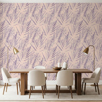 Abstract Lavender Ferns Wallpaper⁠