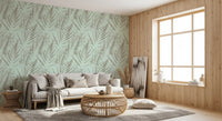 Ethereal Palm Frond Abstract Wallpaper⁠
