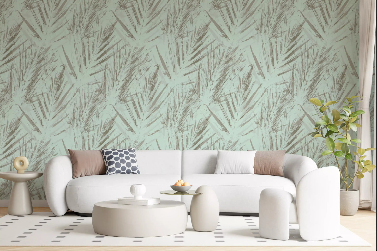 Ethereal Palm Frond Abstract Wallpaper⁠