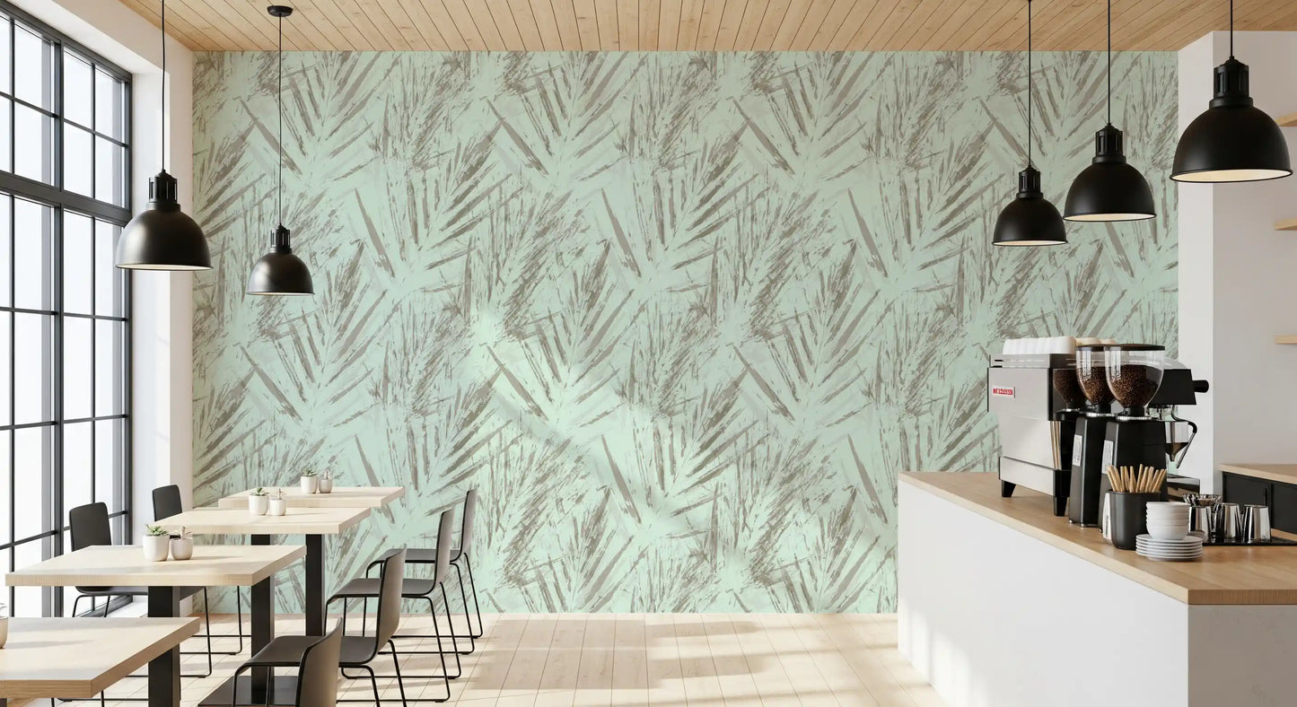 Ethereal Palm Frond Abstract Wallpaper⁠