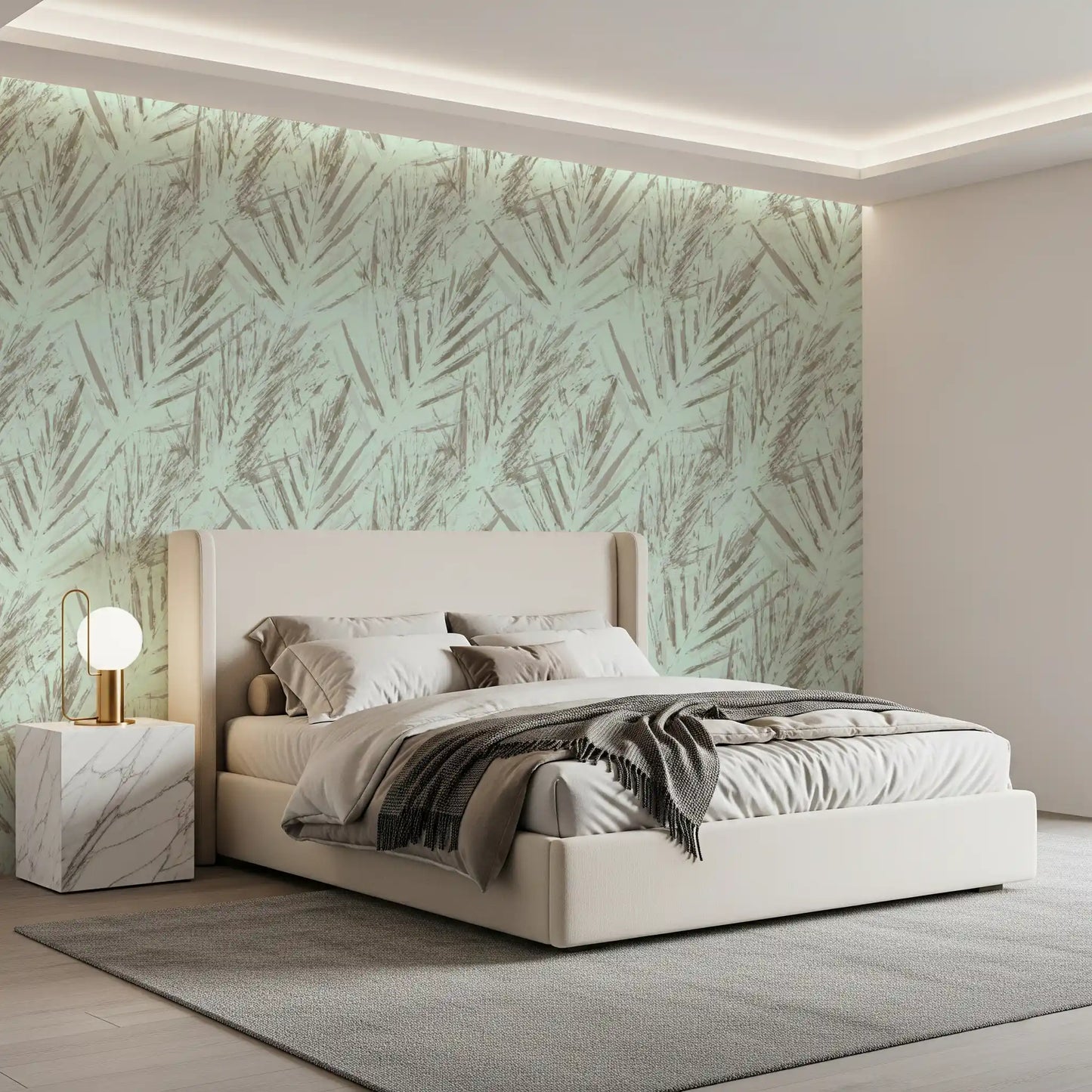 Ethereal Palm Frond Abstract Wallpaper⁠