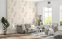 Blush Meadow Botanicals Wallpaper⁠