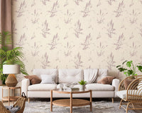 Blush Meadow Botanicals Wallpaper⁠