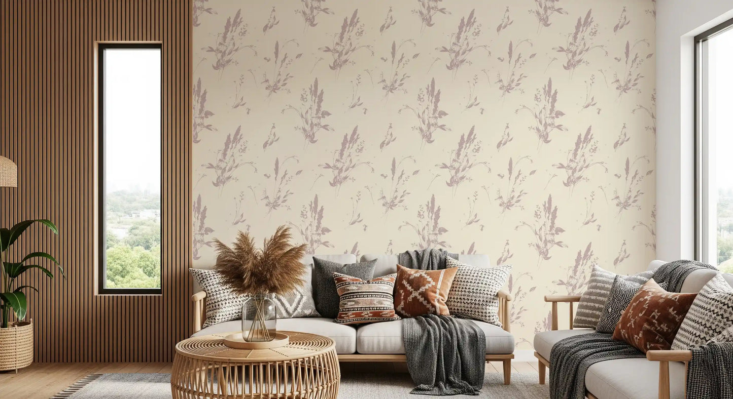 Blush Meadow Botanicals Wallpaper⁠