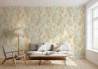 Sun-Drenched Woodland Ferns Wallpaper⁠