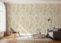 Sun-Drenched Woodland Ferns Wallpaper⁠