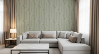 Sage Green Linear Flow Wallpaper⁠