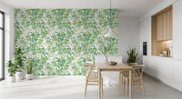 Verdant Woodland Foliage and Berries Wallpaper⁠