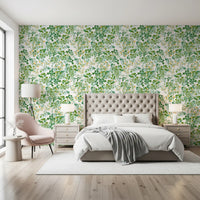 Verdant Woodland Foliage and Berries Wallpaper⁠