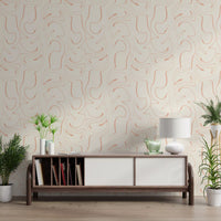 Soft Blush Swirls Wallpaper⁠