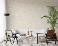 Soft Blush Swirls Wallpaper⁠