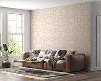 Cream Geometric Arcs Wallpaper⁠