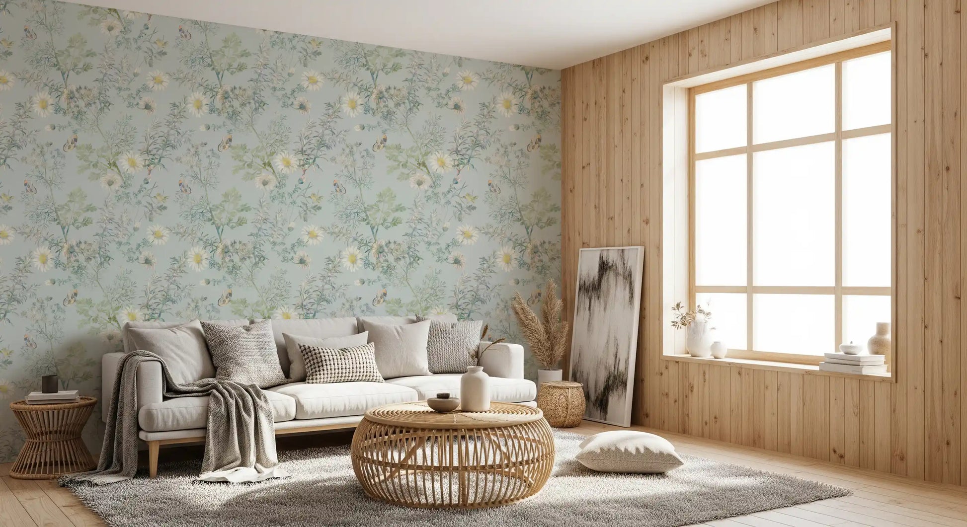 Botanical Butterfly Garden Wallpaper⁠