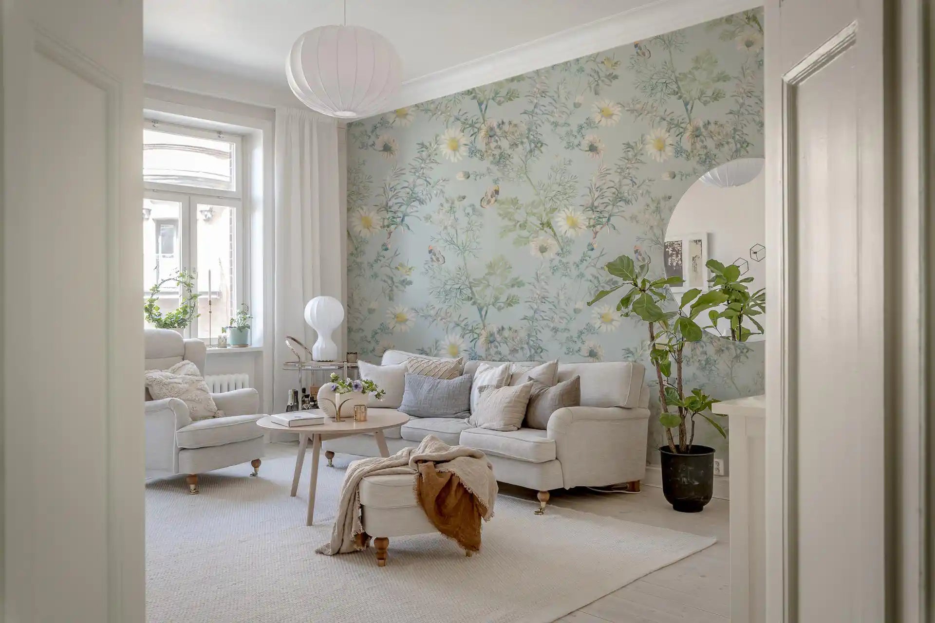 Botanical Butterfly Garden Wallpaper⁠