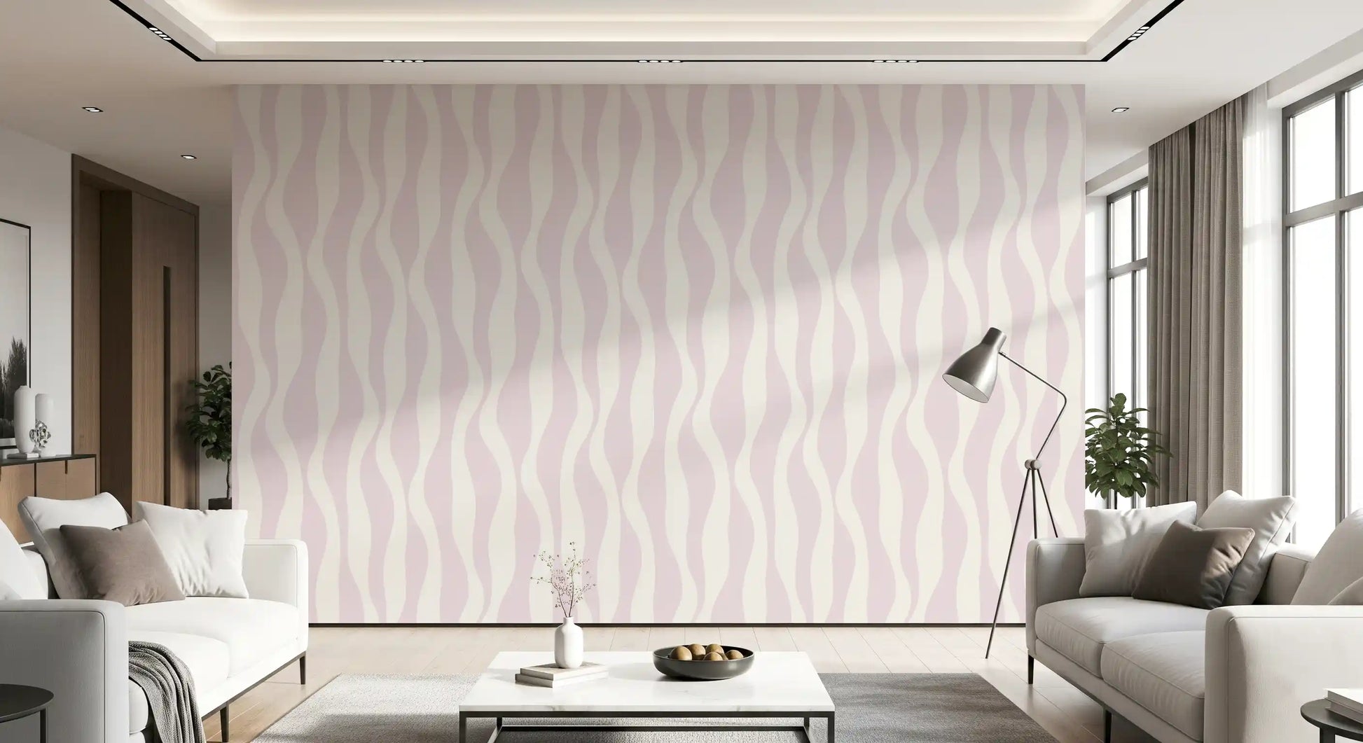 Minimalist Soft Pink Flow Wallpaper⁠