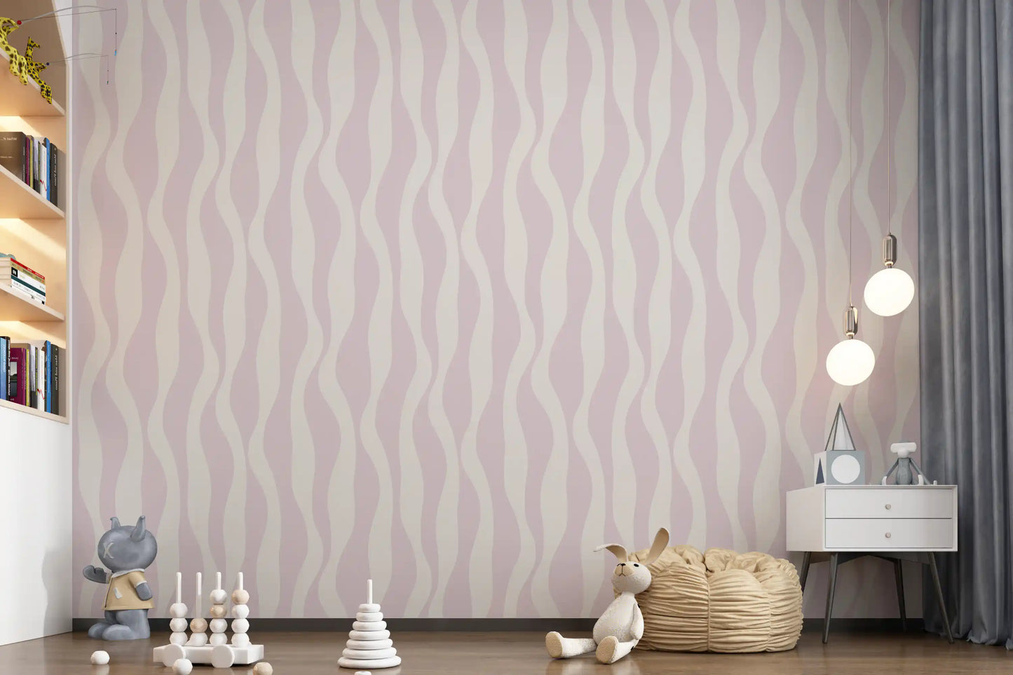 Minimalist Soft Pink Flow Wallpaper⁠