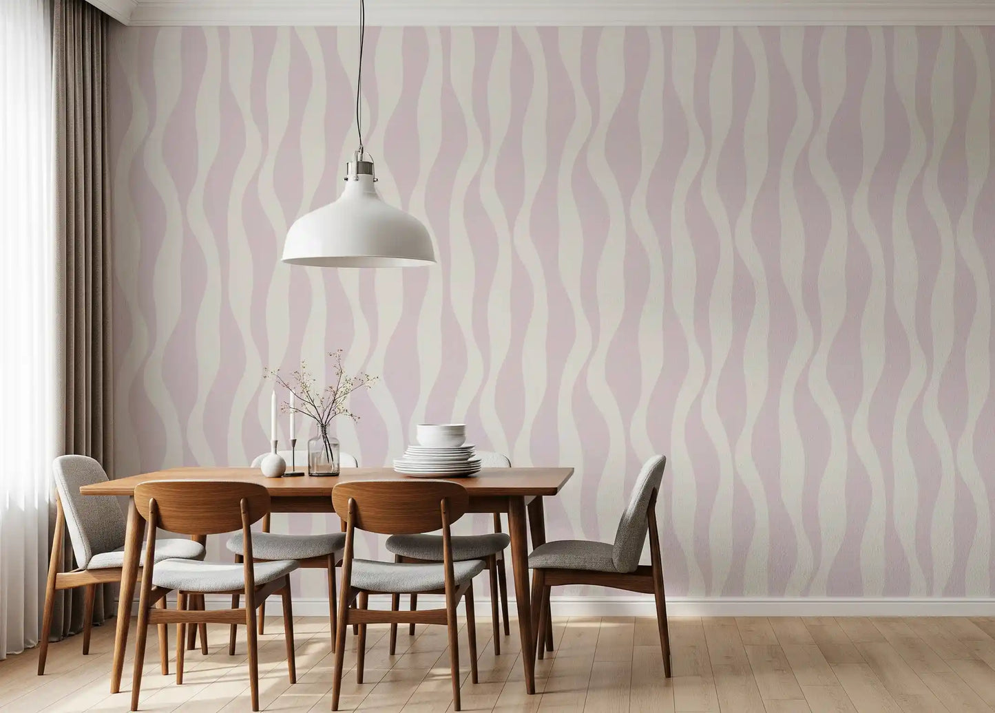 Minimalist Soft Pink Flow Wallpaper⁠