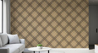 Winter Heritage - Tartan Trellis Plaid Grid - Rich Warm Tones Wallpaper⁠