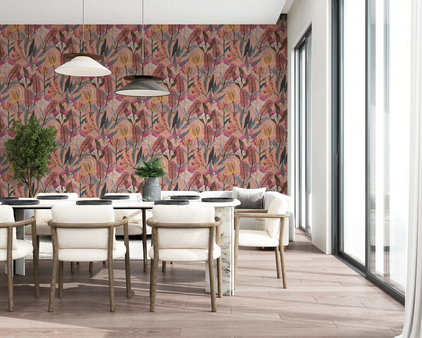 Australian Native Bloom Botanical Wallpaper⁠