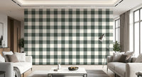 Soft Slate Checkered Grid Wallpaper⁠