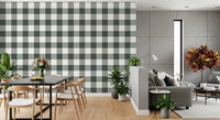 Soft Slate Checkered Grid Wallpaper⁠