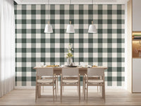 Soft Slate Checkered Grid Wallpaper⁠