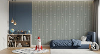 Minimalist Heart Ribbon Stripe Wallpaper⁠