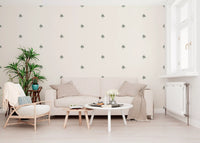 Minimalist Hand-Drawn Flourish Pattern Wallpaper⁠