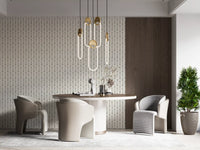 Modern Linear Spaced Strokes Pattern Wallpaper⁠