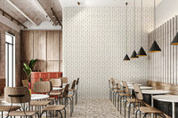 Modern Linear Spaced Strokes Pattern Wallpaper⁠