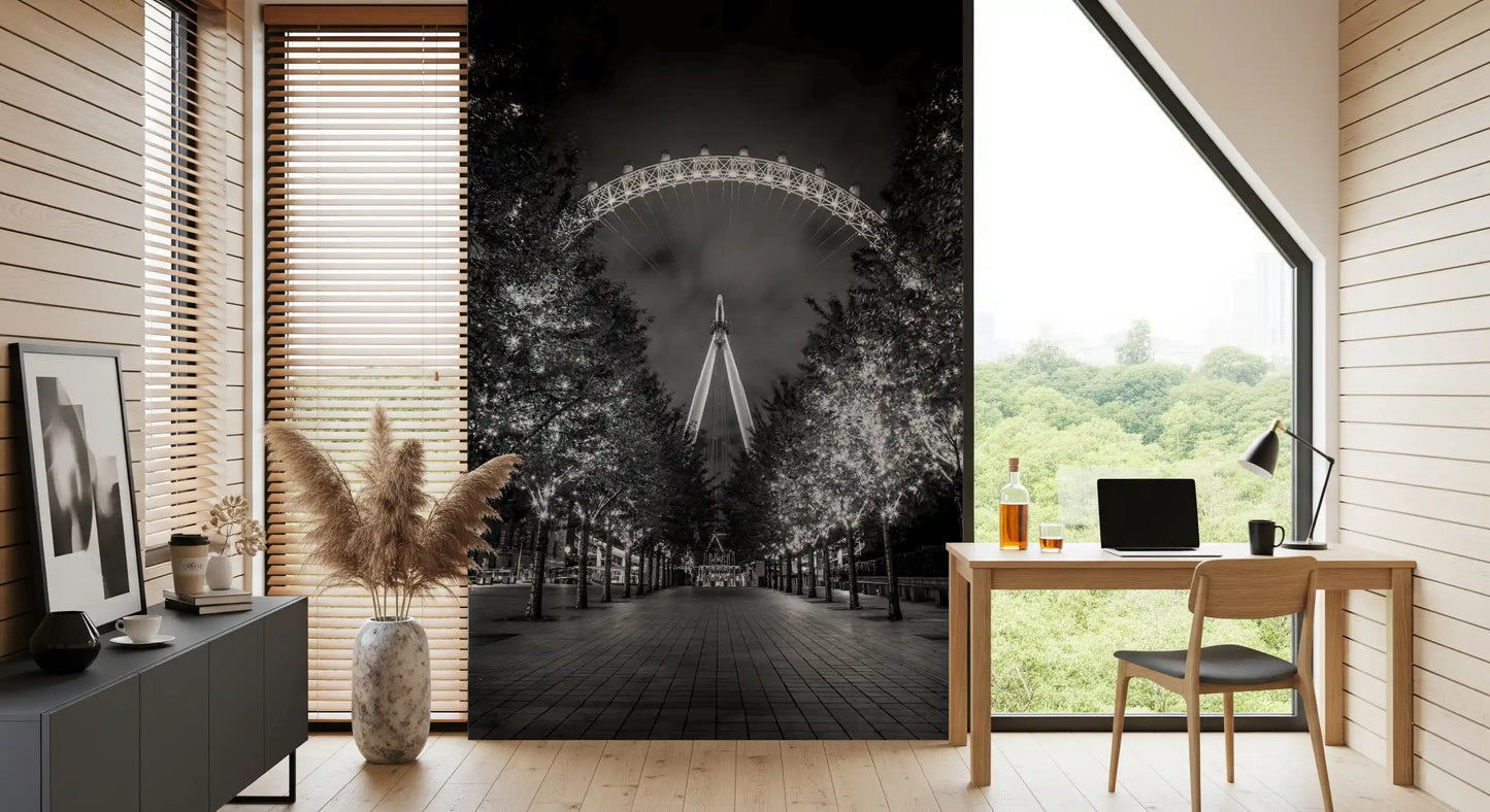 Evening Lights Urban Walkway Wall Mural