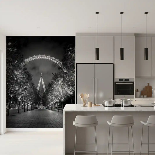 Evening Lights Urban Walkway Wall Mural