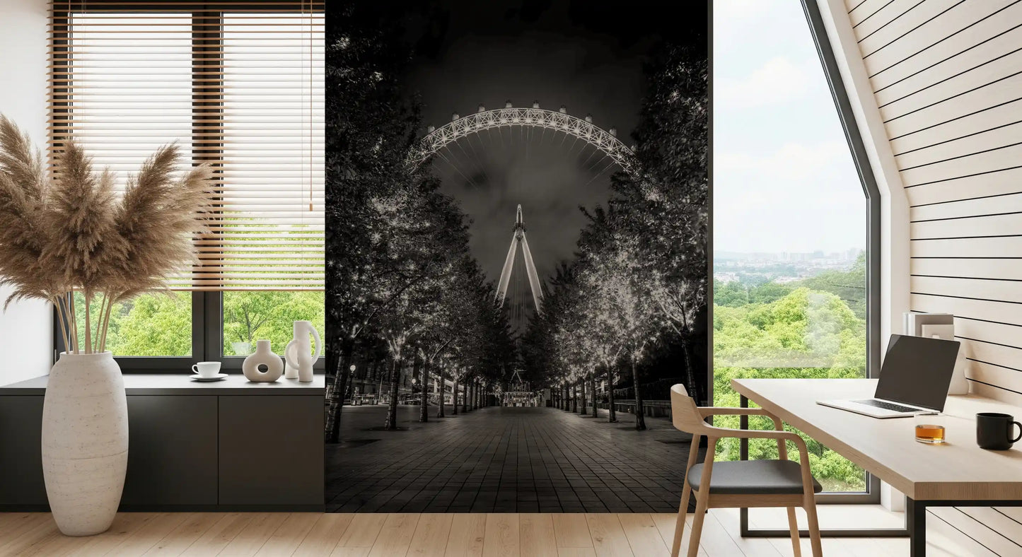 Evening Lights Urban Walkway Wall Mural