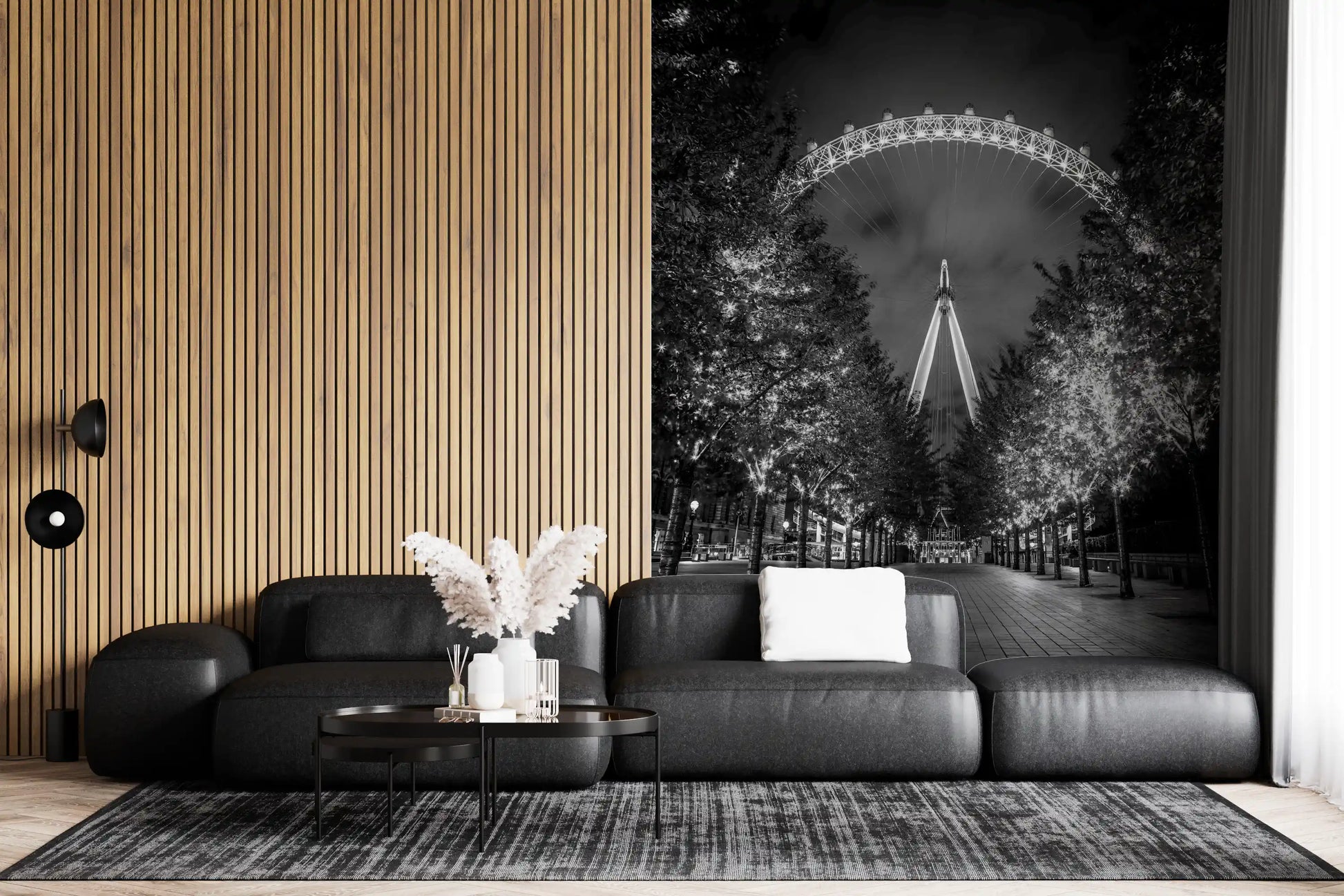 Evening Lights Urban Walkway Wall Mural